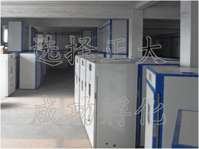 廠區(qū)一角小型孵化機.